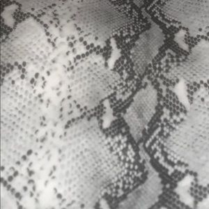 Snake print leather pants